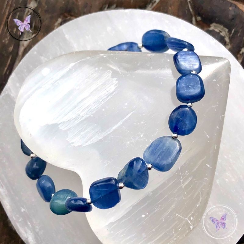 Blue Kyanite Pebble Bracelet